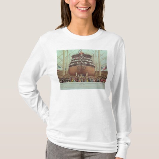 Start van H.M.S. Royal Albert, Screw Steamer T-shirt (Voorkant)