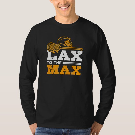 Start van het sportteam Max Lacrosse Lax T-shirt (Voorkant)
