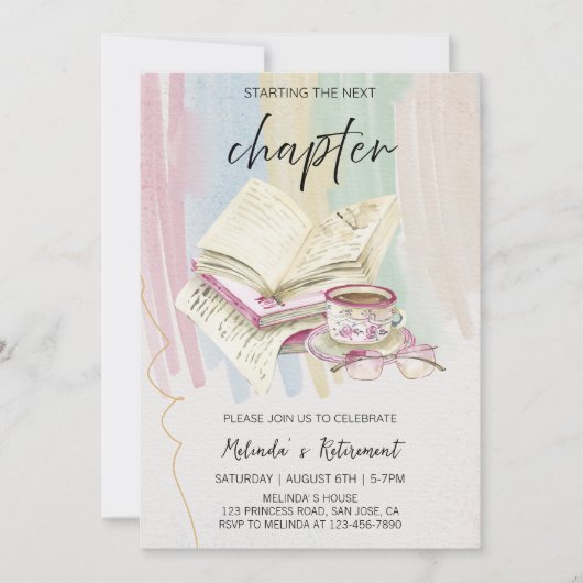 Start van het volgende hoofdstuk - Elegante pensio Kaart (Voorkant)