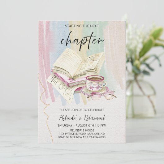 Start van het volgende hoofdstuk - Elegante pensio Kaart (Staand voorkant)