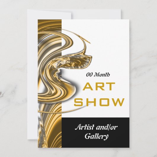 Start van kunstjuwelen voor show kaart (Voorkant)