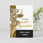 Start van kunstjuwelen voor show kaart (Staand voorkant)