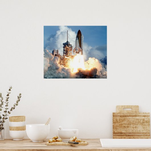 Start van Space Shuttle Atlantis (STS-106) Poster (Keuken)