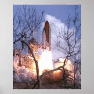 Start van Space Shuttle Atlantis (STS-106) Poster