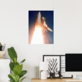 Start van Space Shuttle Atlantis (STS-110) Poster (Thuiskantoor)