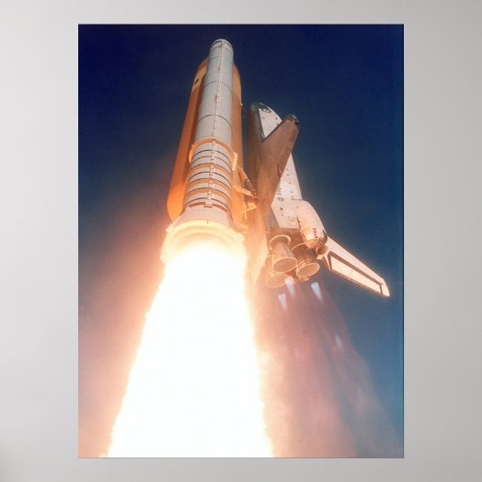 Start van Space Shuttle Atlantis (STS-110) Poster (Voorkant)