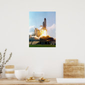 Start van Space Shuttle Atlantis (STS-112) Poster (Keuken)