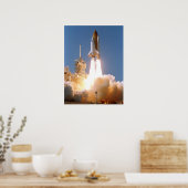 Start van Space Shuttle Atlantis (STS-112) Poster (Keuken)