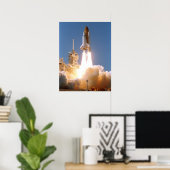 Start van Space Shuttle Atlantis (STS-112) Poster (Thuiskantoor)