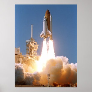 Start van Space Shuttle Atlantis (STS-112) Poster