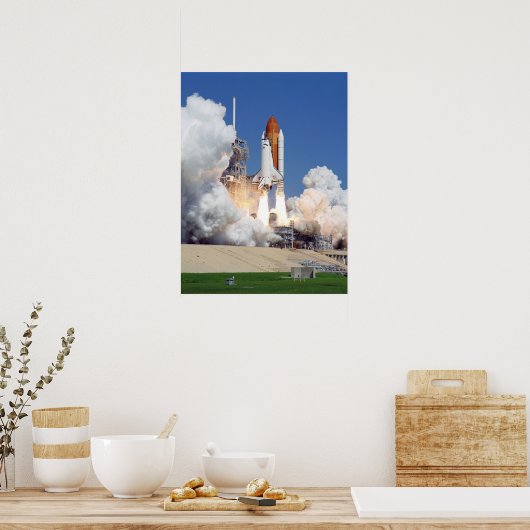 Start van Space Shuttle Atlantis (STS-115) Poster (Keuken)