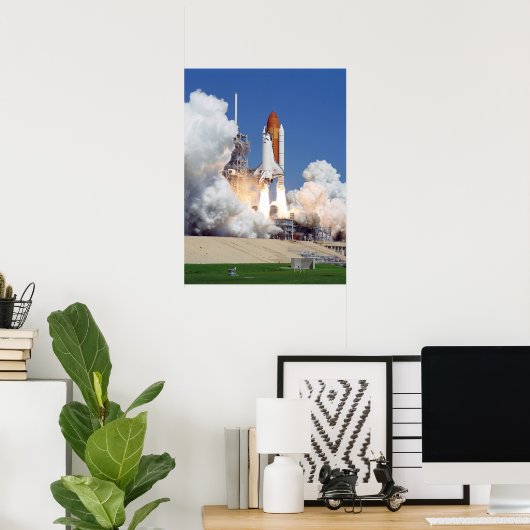Start van Space Shuttle Atlantis (STS-115) Poster (Thuiskantoor)