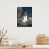 Start van Space Shuttle Atlantis (STS-27) Poster (Keuken)