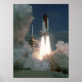 Start van Space Shuttle Atlantis (STS-27) Poster (Voorkant)