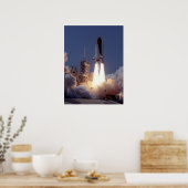 Start van Space Shuttle Atlantis (STS-30) Poster (Keuken)