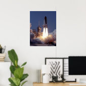 Start van Space Shuttle Atlantis (STS-30) Poster (Thuiskantoor)
