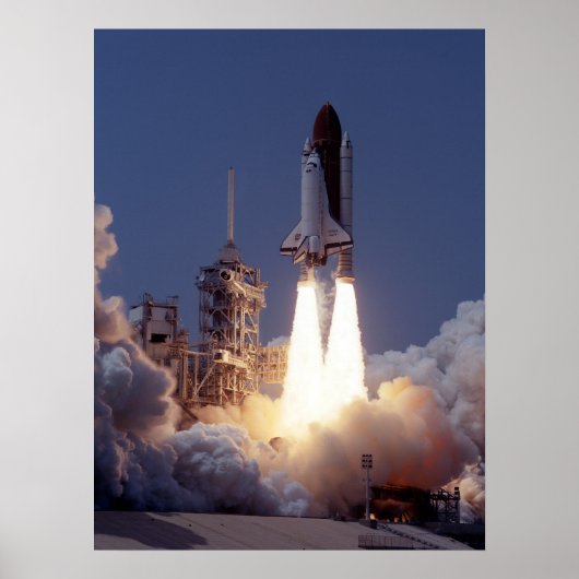 Start van Space Shuttle Atlantis (STS-30) Poster (Voorkant)