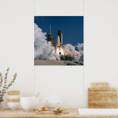 Start van Space Shuttle Atlantis (STS-46) Poster (Keuken)