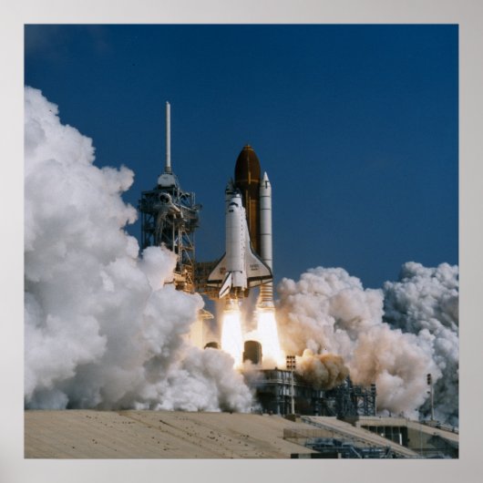 Start van Space Shuttle Atlantis (STS-46) Poster (Voorkant)