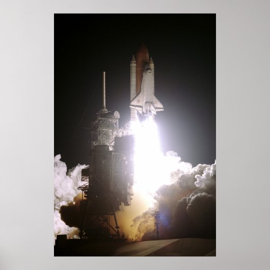 Start van Space Shuttle Atlantis (STS-76) Poster (Voorkant)