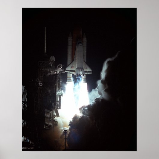 Start van Space Shuttle Atlantis (STS-76) Poster (Voorkant)