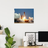 Start van Space Shuttle Challenger (STS-51B) Poster (Thuiskantoor)