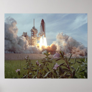 Start van Space Shuttle Challenger (STS-51F) Poster