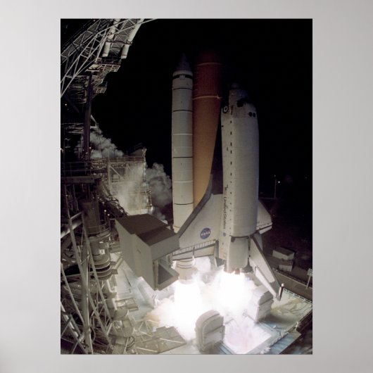 Start van Space Shuttle Columbia (STS-109) Poster (Voorkant)