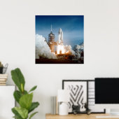 Start van Space Shuttle Columbia (STS-1) Poster (Thuiskantoor)