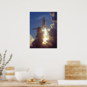 Start van Space Shuttle Columbia (STS-1) Poster (Keuken)