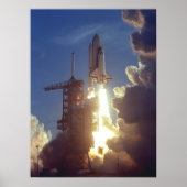 Start van Space Shuttle Columbia (STS-1) Poster (Voorkant)