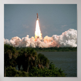 Start van Space Shuttle Columbia (STS-52) Poster