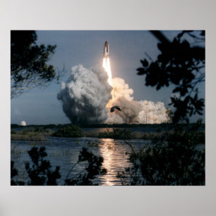 Start van Space Shuttle Columbia (STS-73) Poster