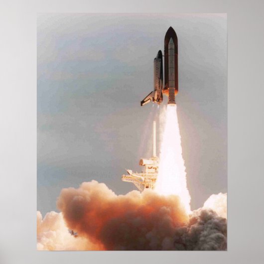 Start van Space Shuttle Columbia (STS-75) Poster (Voorkant)