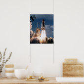 Start van Space Shuttle Columbia (STS-80) Poster (Keuken)