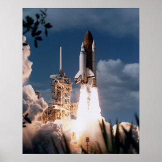 Start van Space Shuttle Columbia (STS-80) Poster