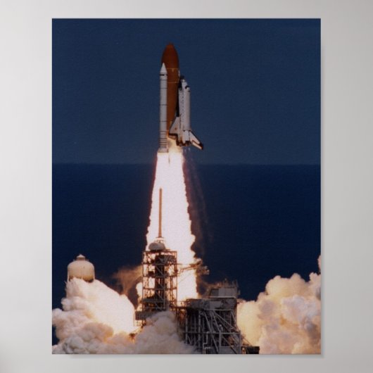 Start van Space Shuttle Columbia (STS-83) Poster (Voorkant)