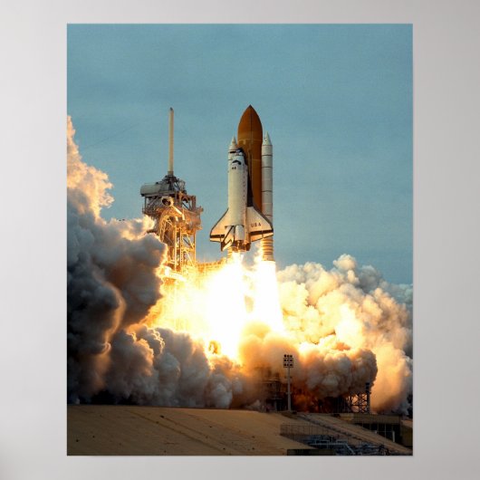 Start van Space Shuttle Columbia (STS-87) Poster (Voorkant)