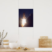 Start van Space Shuttle Discovery (STS-102) Poster (Keuken)