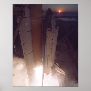 Start van Space Shuttle Discovery (STS-102) Poster