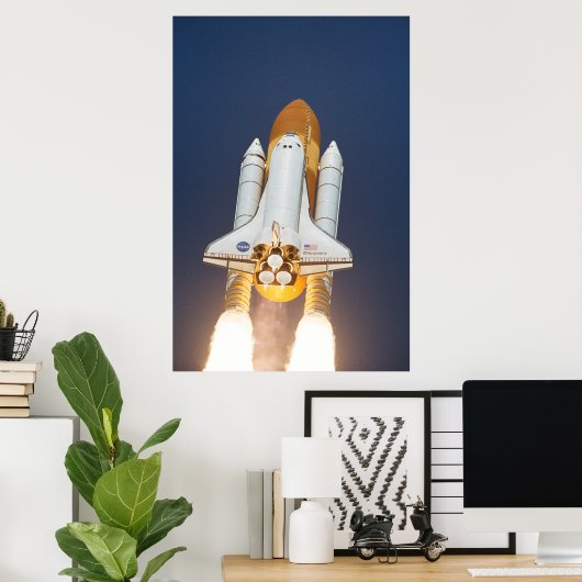 Start van Space Shuttle Discovery (STS-114) Poster (Thuiskantoor)