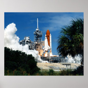Start van Space Shuttle Discovery (STS-26) Poster