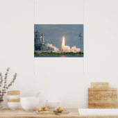 Start van Space Shuttle Discovery (STS-31) Poster (Keuken)