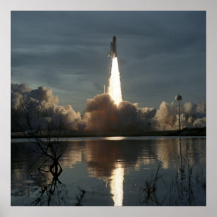 Start van Space Shuttle Discovery (STS-48) Poster