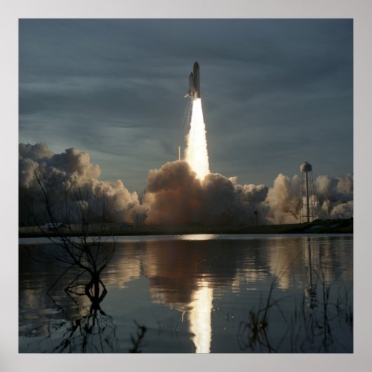 Start van Space Shuttle Discovery (STS-48) Poster (Voorkant)