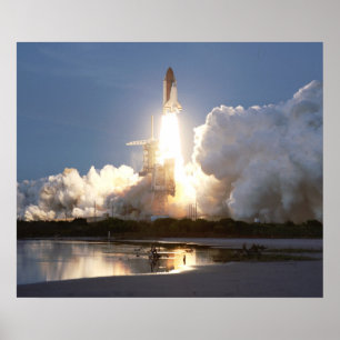 Start van Space Shuttle Discovery (STS-48) Poster