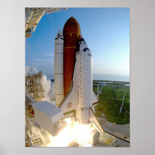 Start van Space Shuttle Discovery (STS-51) Poster