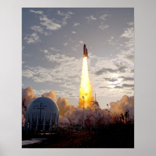 Start van Space Shuttle Discovery (STS-53) Poster