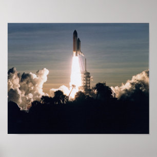 Start van Space Shuttle Discovery (STS-60) Poster