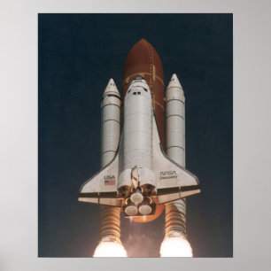 Start van Space Shuttle Discovery (STS-70) Poster